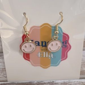 Happy face earrings